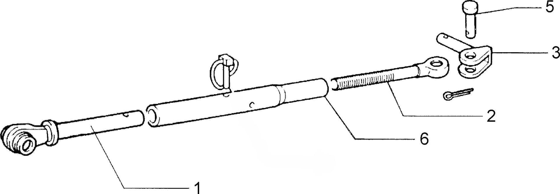 Tirante liscio adattabile al riferimento originale Fiat 5103858 - 2