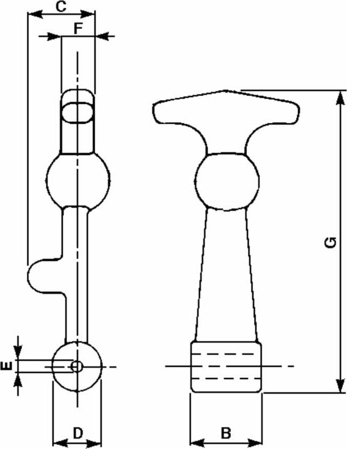 Tirante aggancia cofano medio lunghezza 120mm confezione da 15 pezzi - 2