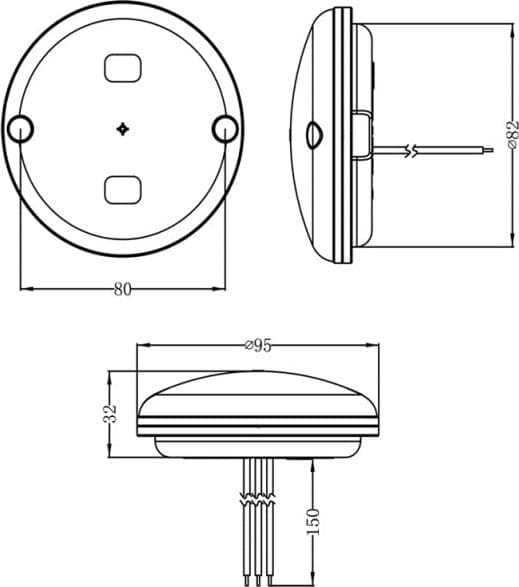 Fanale freccia a LED 95 mm - 2