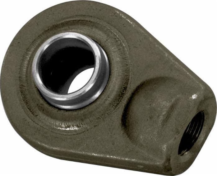 Supporto rotula sferica Ø 25mm Ama  con base tonda e filetto femmina M27x2