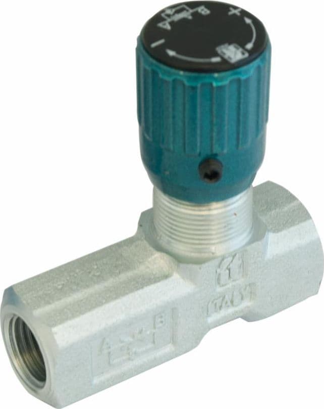 Regolatore di flusso unidirezionale da 1/4" in acciaio