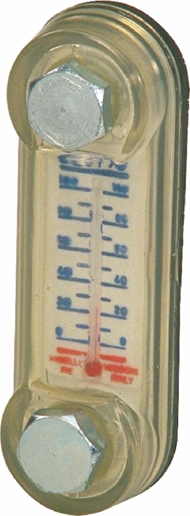 Indicatore di livello in plastica interasse 76mm filetti M10