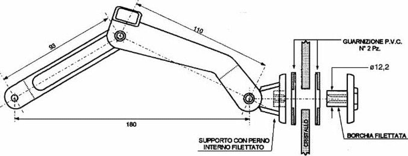 Maniglia finestrino confezione da 2 pezzi - 2