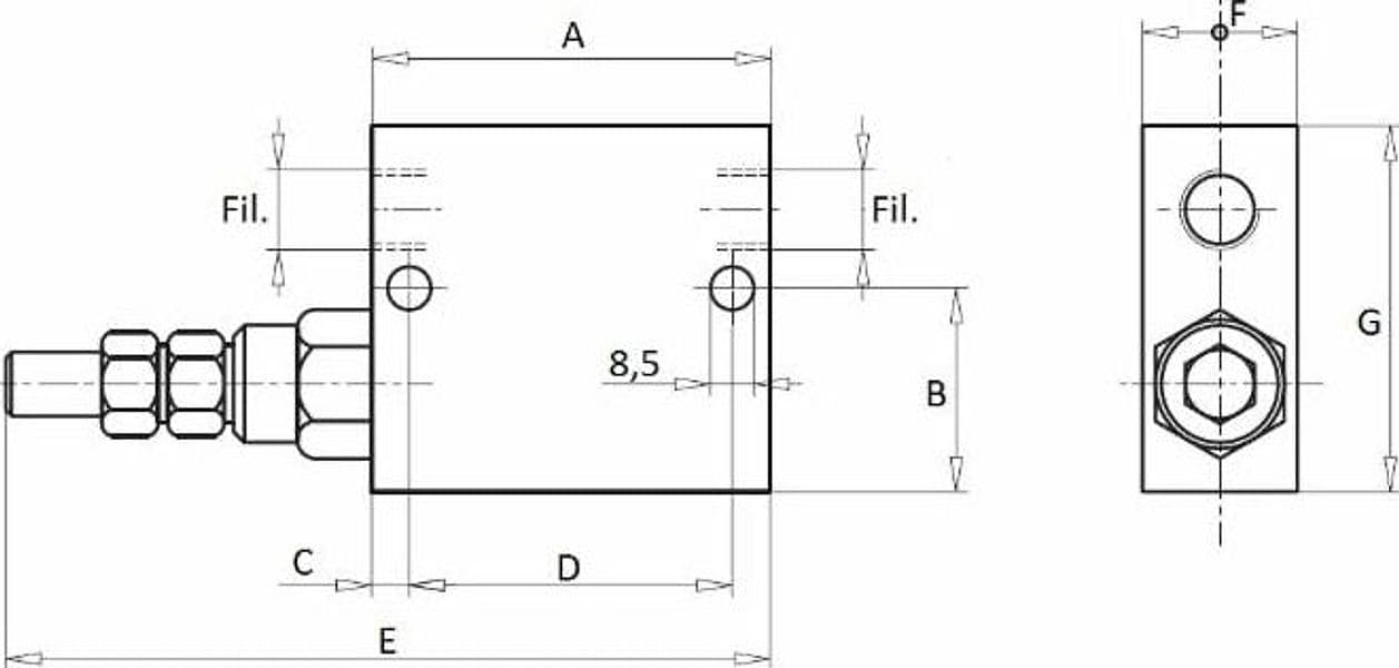 Valvola di sequenza da 3/8" - 2