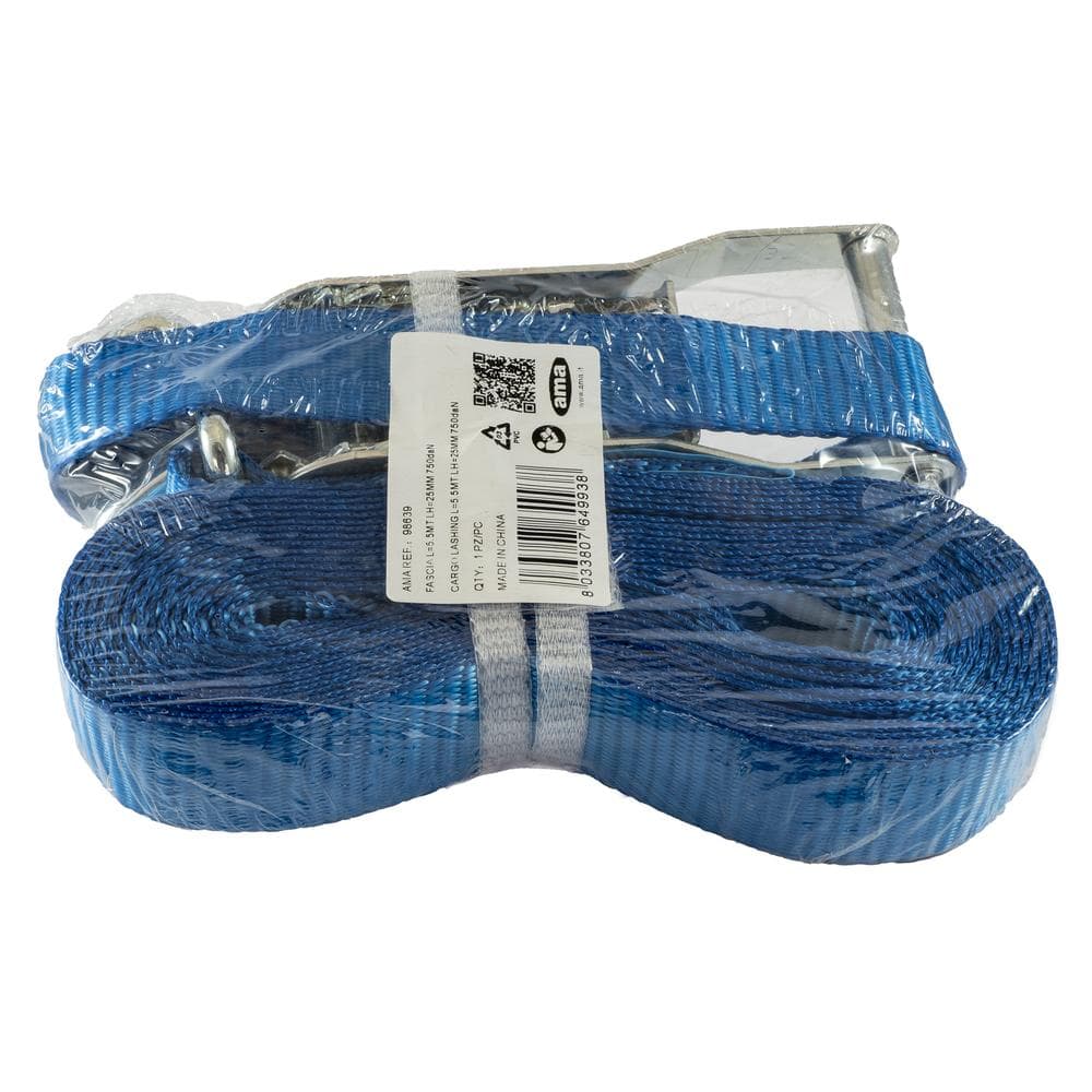 FASCIA CRICCHETTO L=5,5MT LH=25MM 750daN - 2