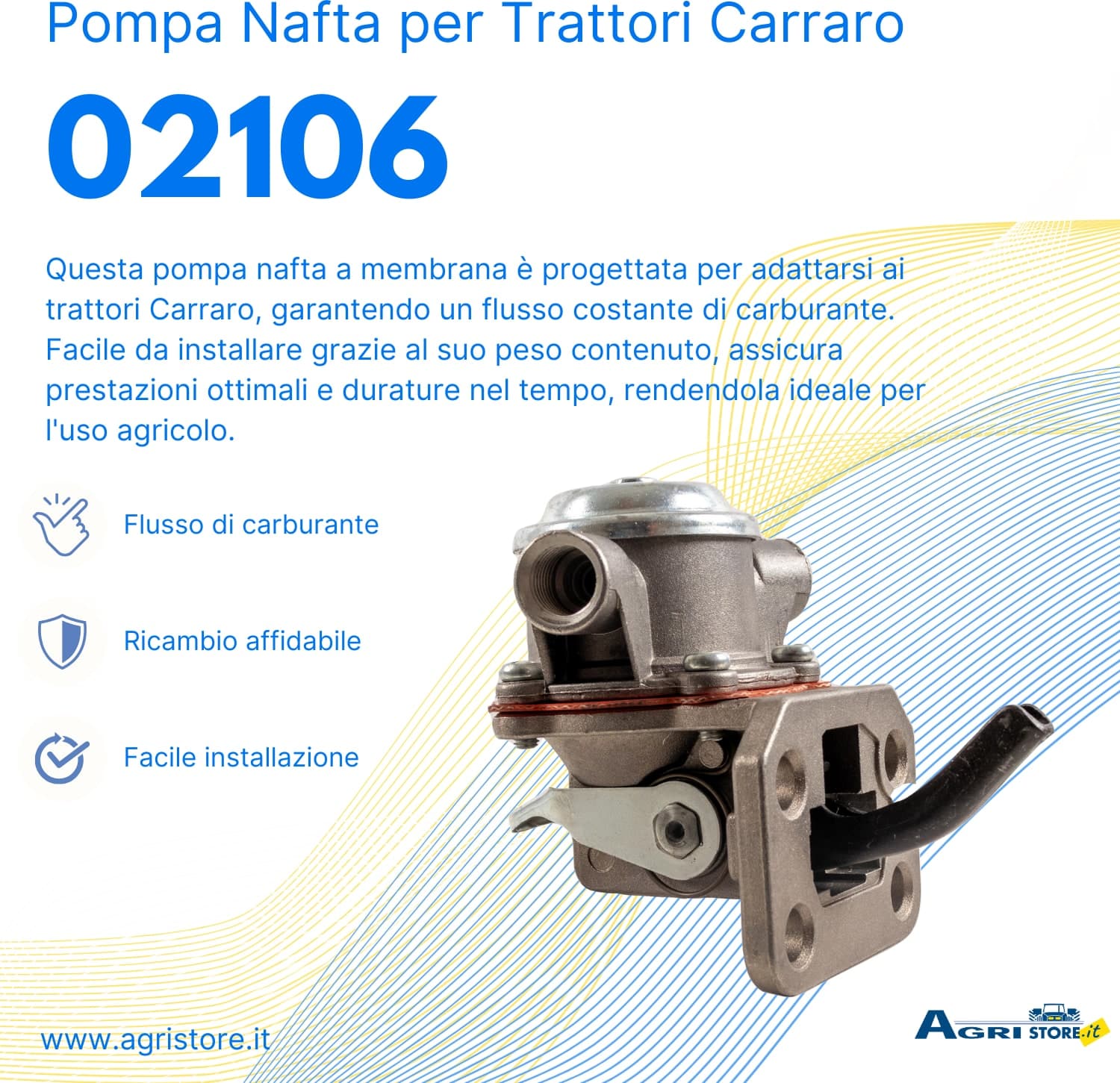Pompa nafta a membrana adattabile Carraro 3637290M91 - 6