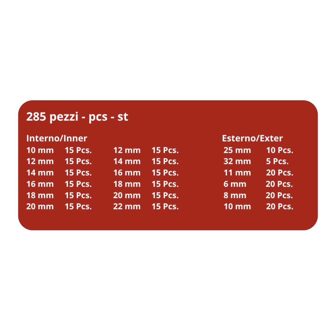 Assortimento seeger 285 pz - 3