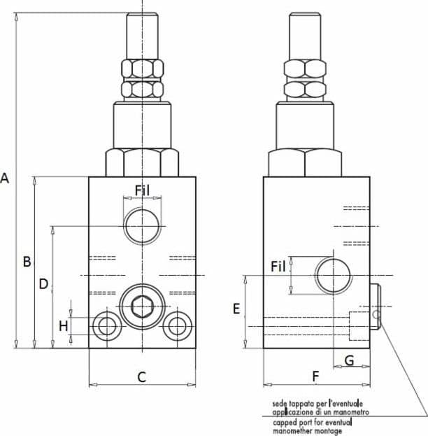 Valvola di massima pressione da 1/2" con volantino - 3