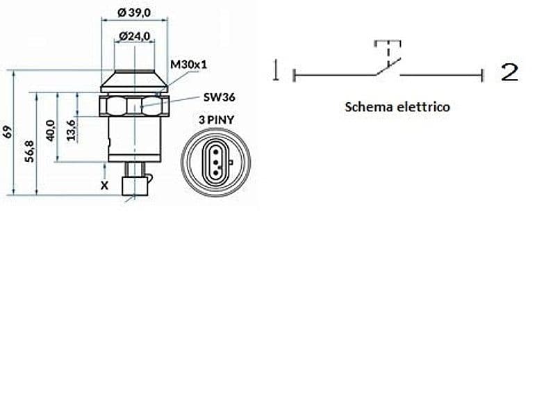 Interruttore a pulsante Pneutron Giallo - 4