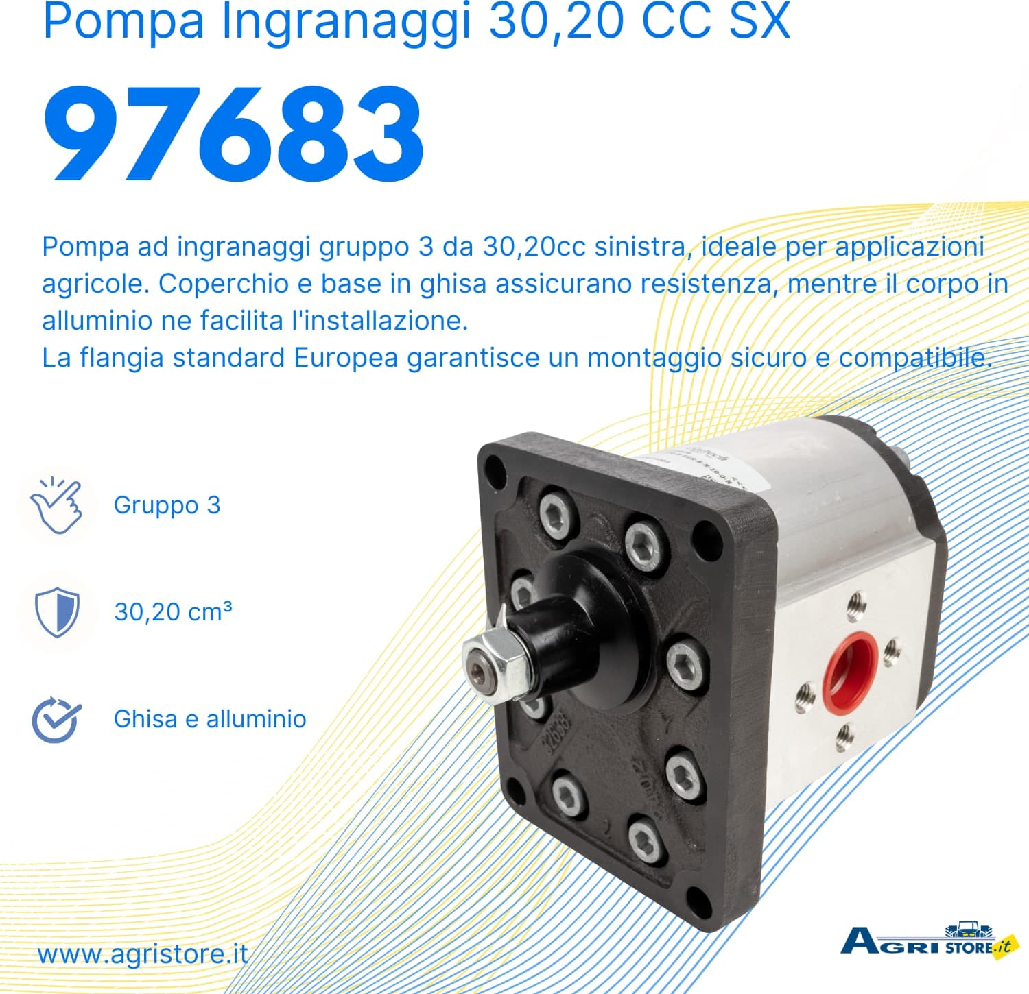 Pompa ad ingranaggi gruppo 3 30,20 CC sx - 6