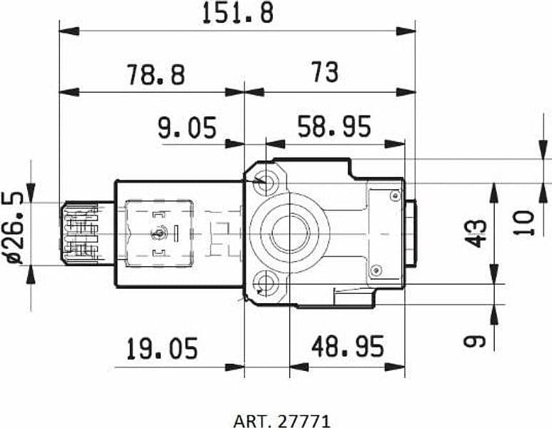 Deviatore elettrico a 3 vie da 3/8" 12VDC - 4