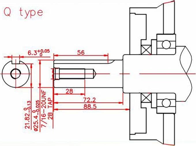 Motore a 4 Tempi Ohv 270cc 9,0Hp albero cilindrico Ø 25,4mm - 2