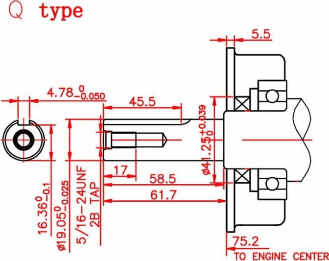 Motore a 4 Tempi Ohv 196cc 6,5Hp albero cilindrico Ø 19,5 mm - 3