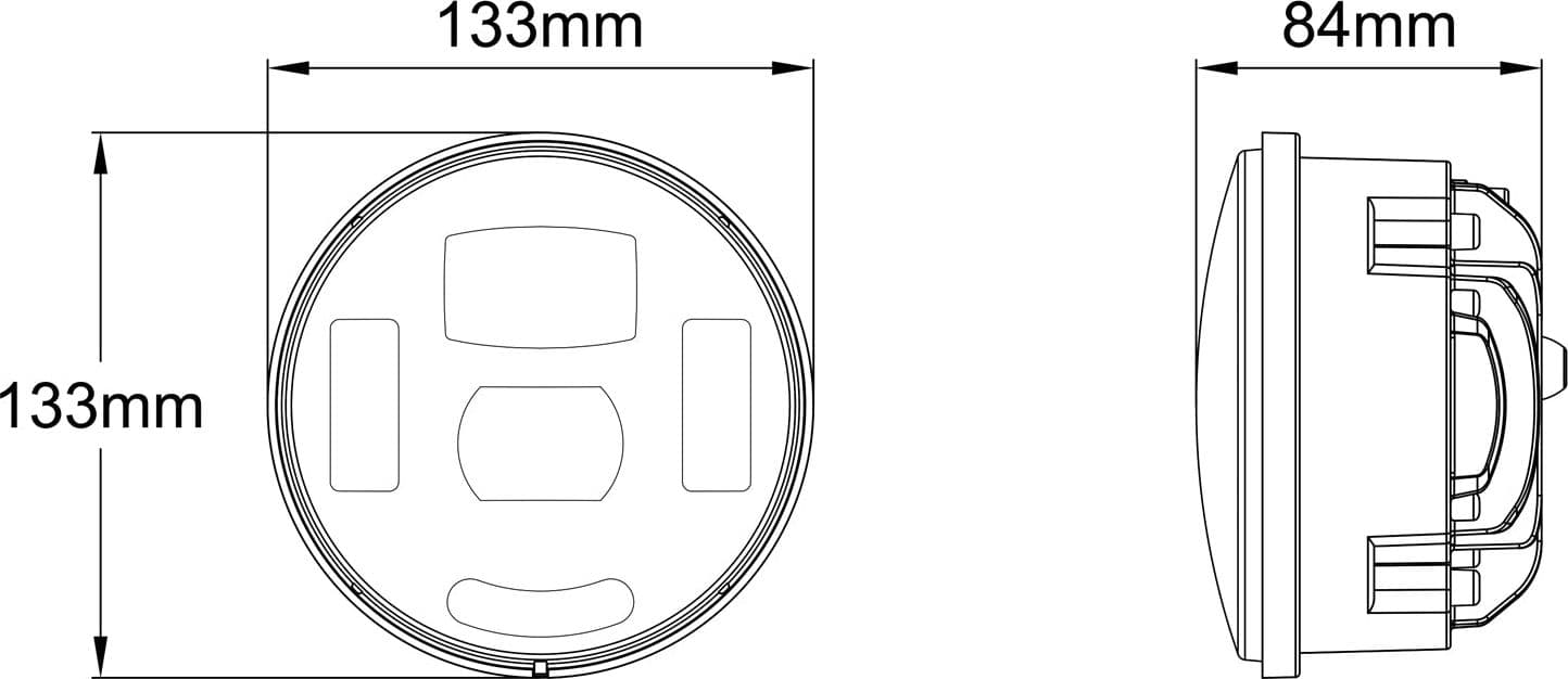Proiettore a LED compatibile con New Holland, John Deere, Fiat Massey Ferguson, Lamborghini, Agco - 7