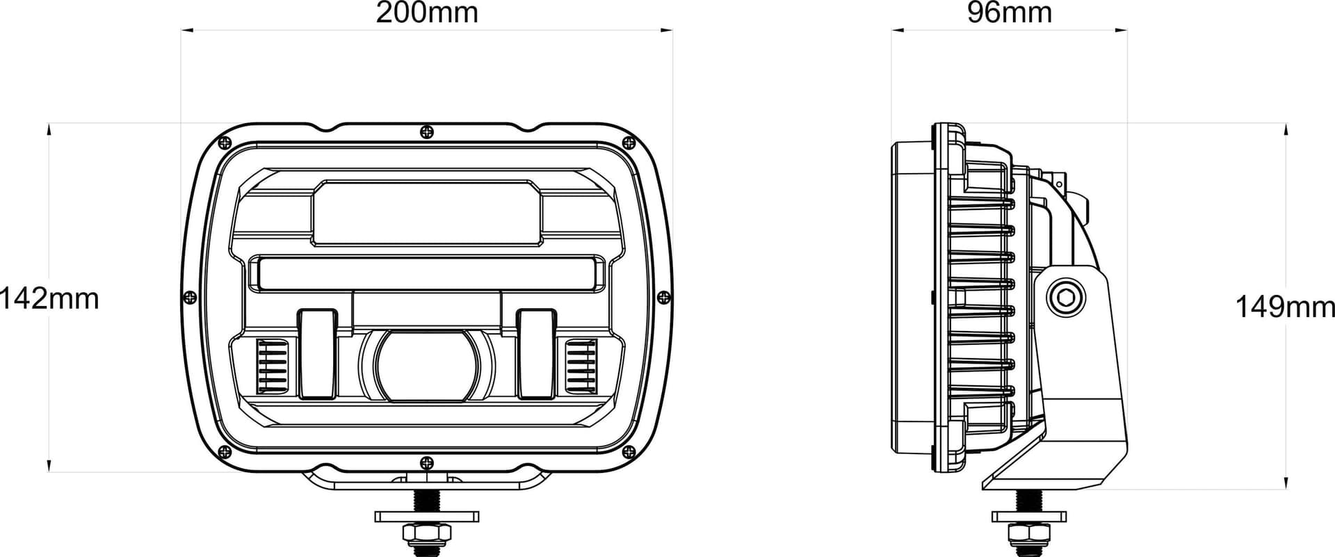 Proiettore a LED lente riscaldata e freccia sequenziale compatibile con CASE IH FIAT New Holland - 6