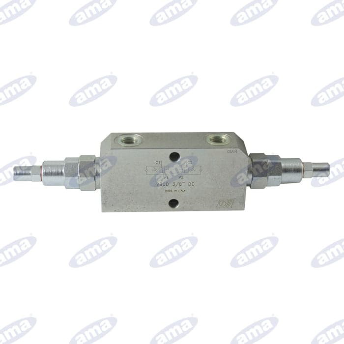 Valvola di blocco e controllo discesa doppio effetto 3/8" - 4