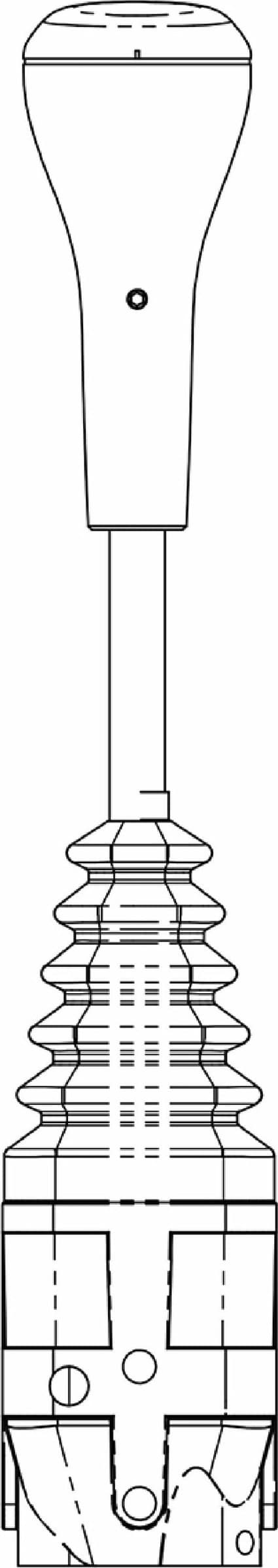 Leva telecomando a cloche per cavi ad occhio - 4