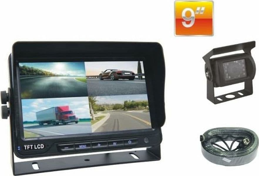 Kit videocamera di retromarcia per trattori con monitor LCD 9" - 2