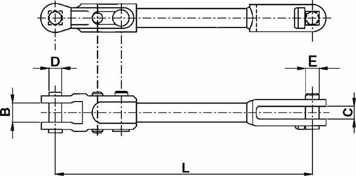 Braccio laterale sollevamento lunghezza 395-430mm compatibile Fiat 4983310 - 2
