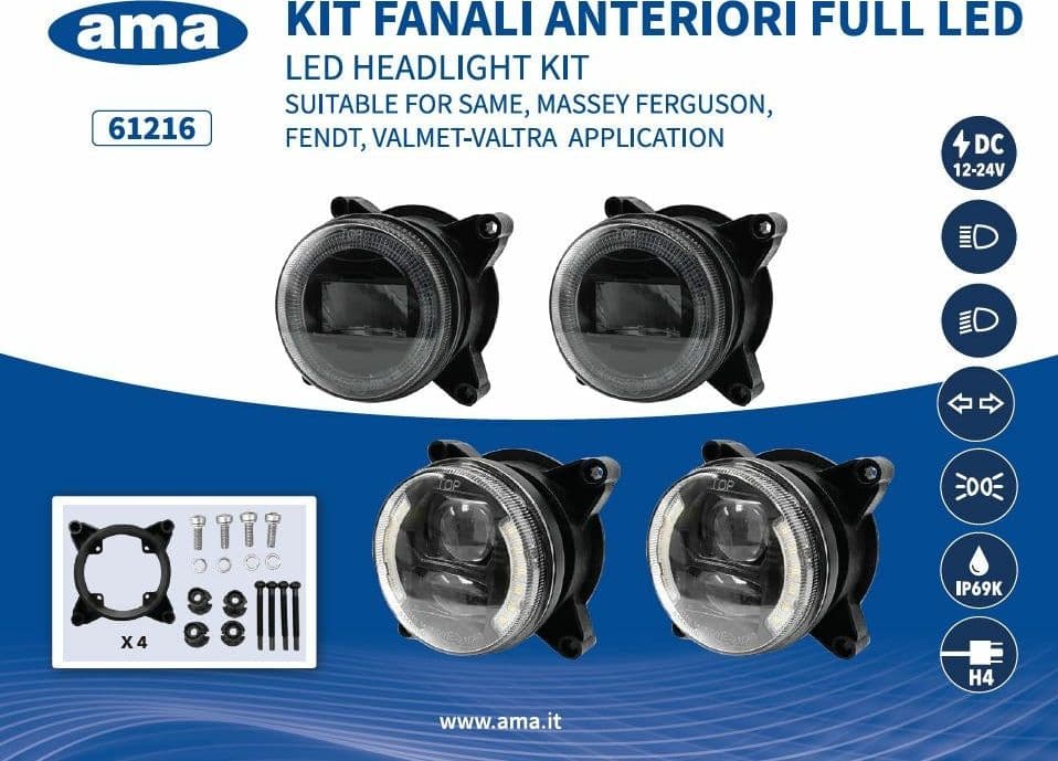 Kit proiettori a LED  compatibili con Fendt, Massey Ferguson,  Claas, Renault, Valmet&Valtra,.. - 2