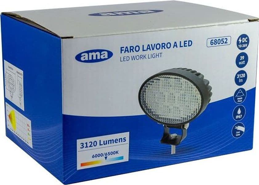 Ama Faro da lavoro ovale nero - 5