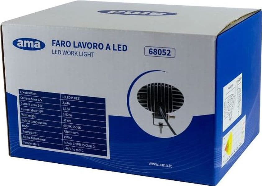 Ama Faro da lavoro ovale nero - 6