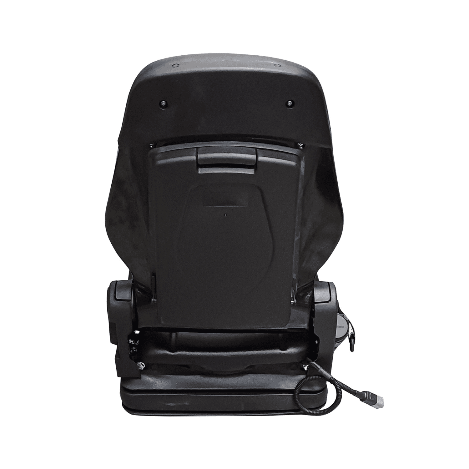 Sedile in ecopelle nero con molleggio meccanico seatindustries - 5
