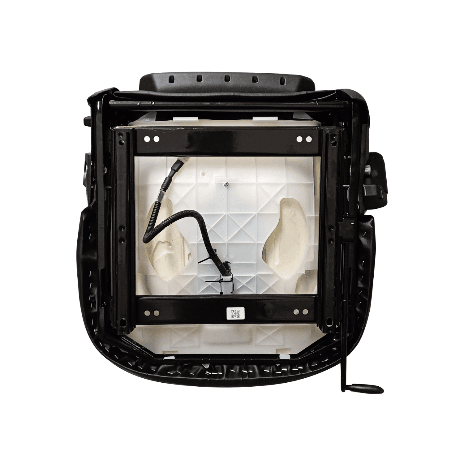 Sedile in ecopelle nero per carrelli elevatori seatindustries - 4