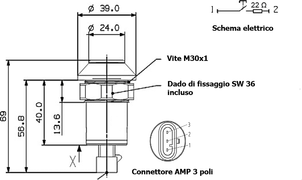 Interruttore a pulsante Pneutron Verde - 5