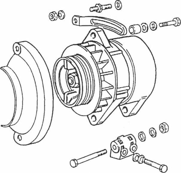 Alternatore adattabile al rif,Fiat 4808511,14V - 65A con regolatore - 2