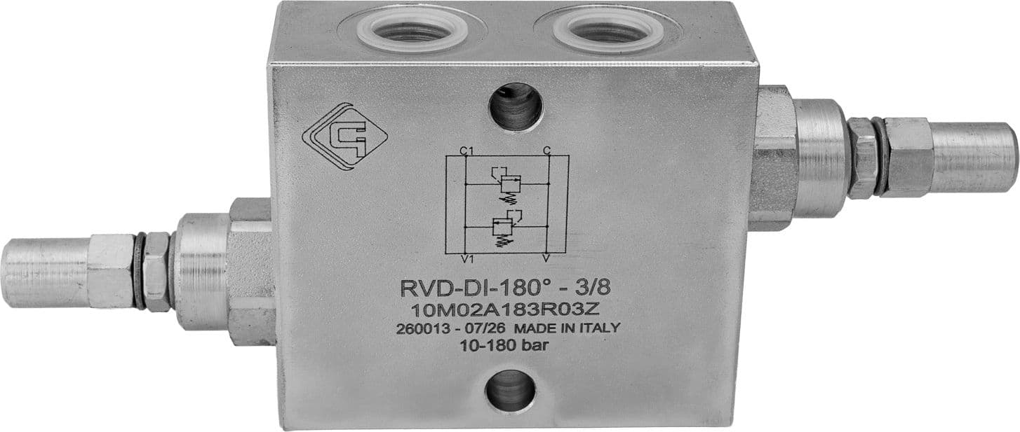 Valvola di massima pressione incrociata (antiurto) da 3/8” - 3