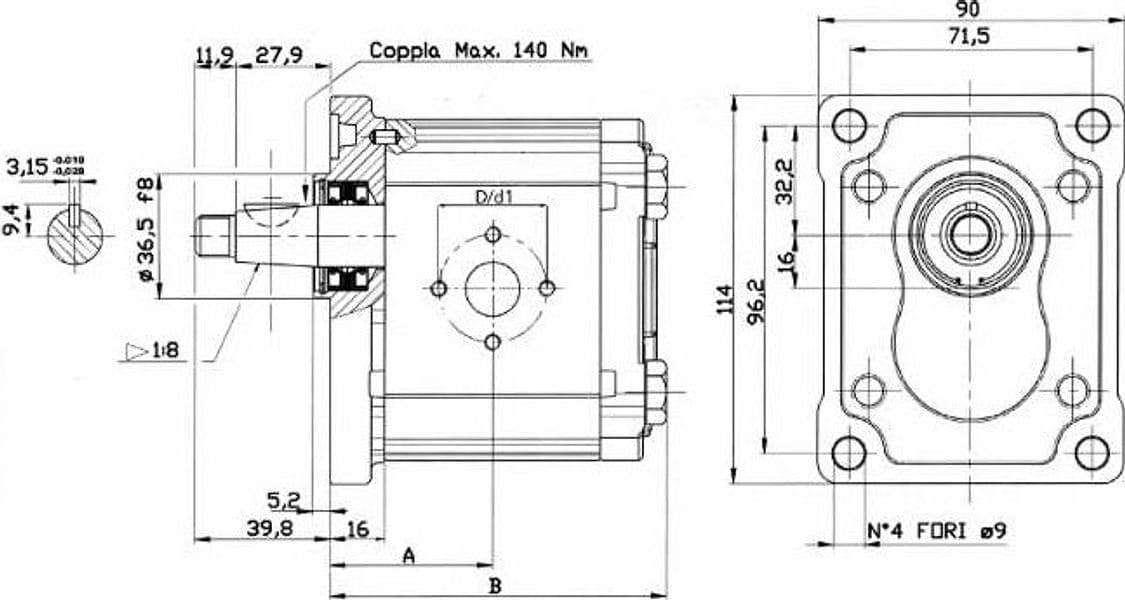 Motore ad ingranaggi gruppo 2 da 16cc reversibile “made in Italy” - 2