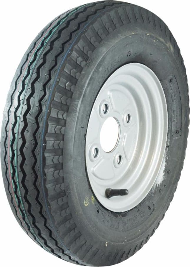 Ruota 4,50/10" con cerchio in ferro a 4 fori Fiat