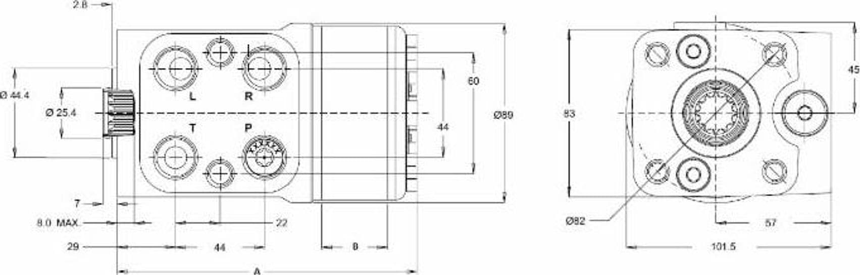 Idroguida Danfoss STU 80cc - 2