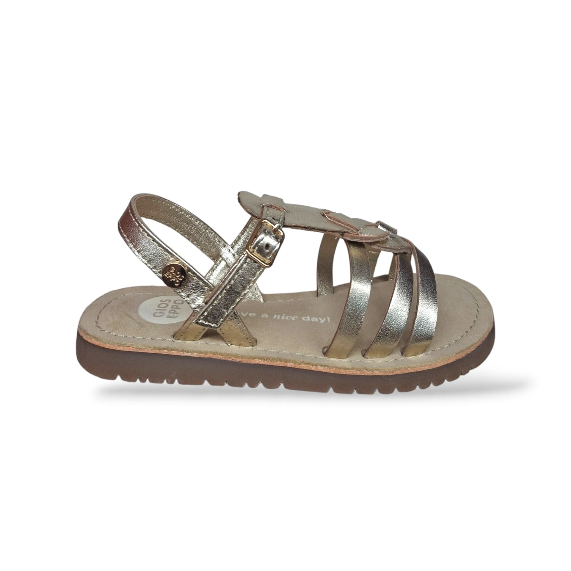 Sandali Bambina GIOSEPPO BEARSDEN 78905 – Oro Dorato in Pelle | Fibia per Cerimonia e Ogni Occasione Speciale - 6
