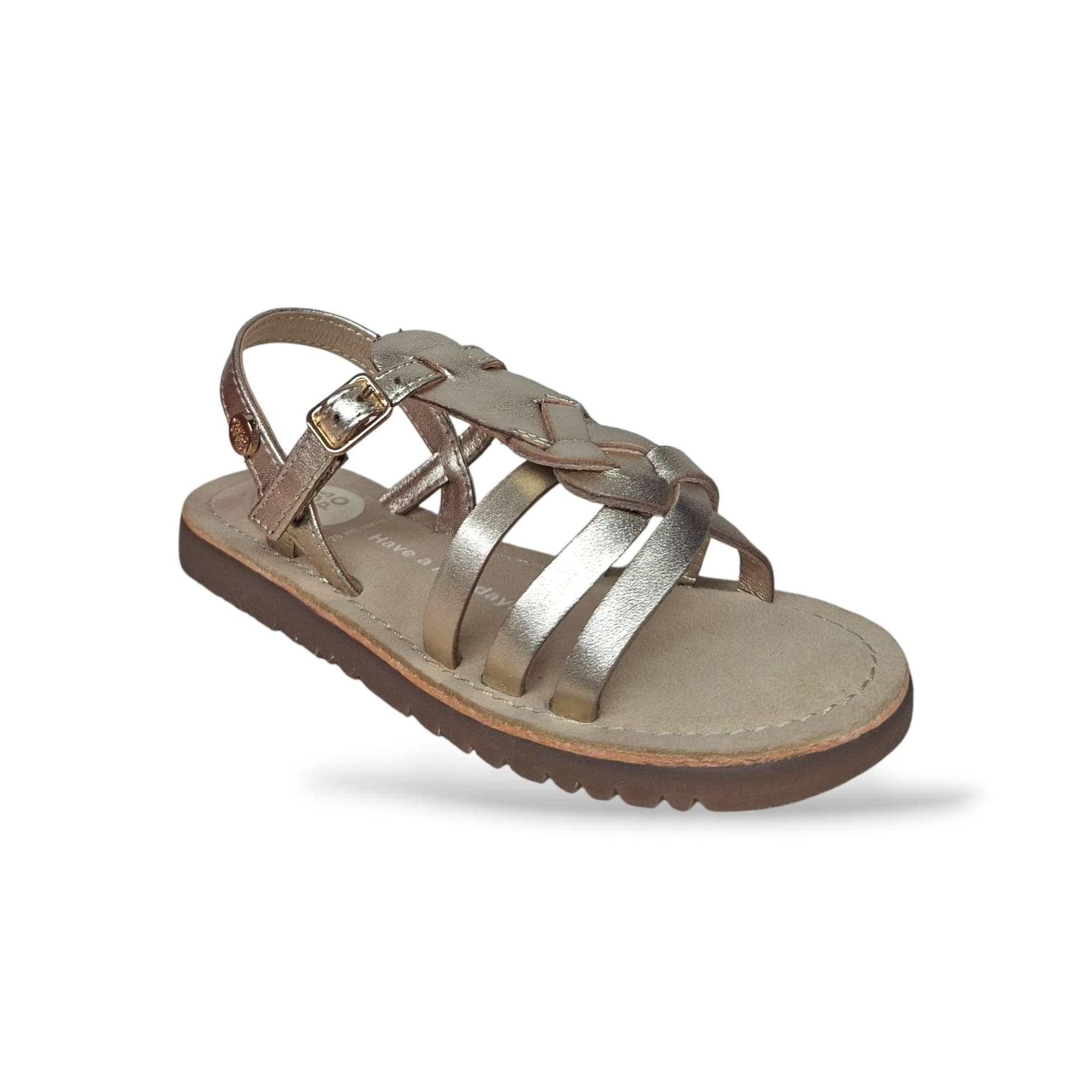 Sandali Bambina GIOSEPPO BEARSDEN 78905 – Oro Dorato in Pelle | Fibia per Cerimonia e Ogni Occasione Speciale - 2