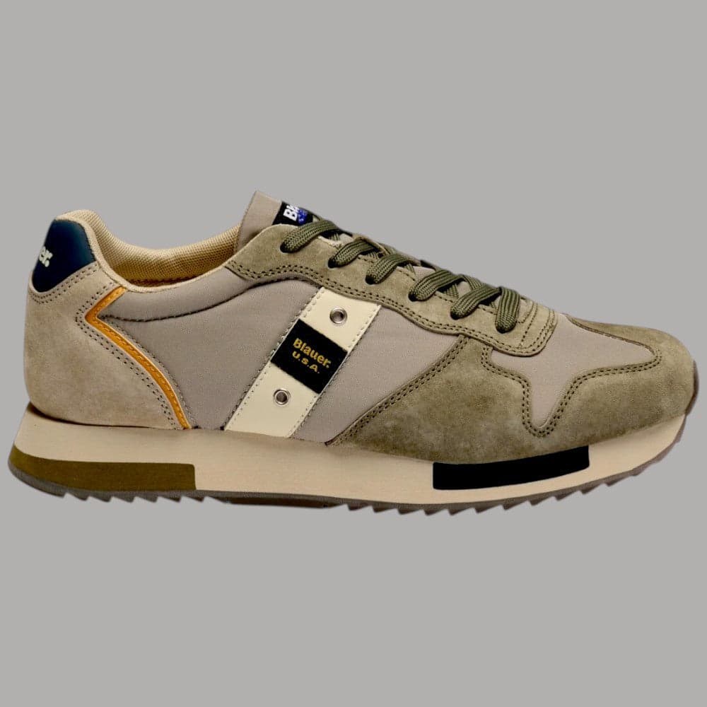 BLAUER sneakers uomo QUEENS01 in nabuk e nylon, comfort leggero - 10