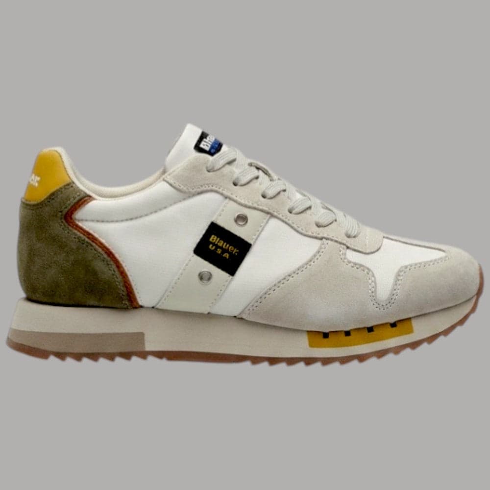 BLAUER sneakers uomo QUEENS01 in nabuk e nylon, comfort leggero - 9
