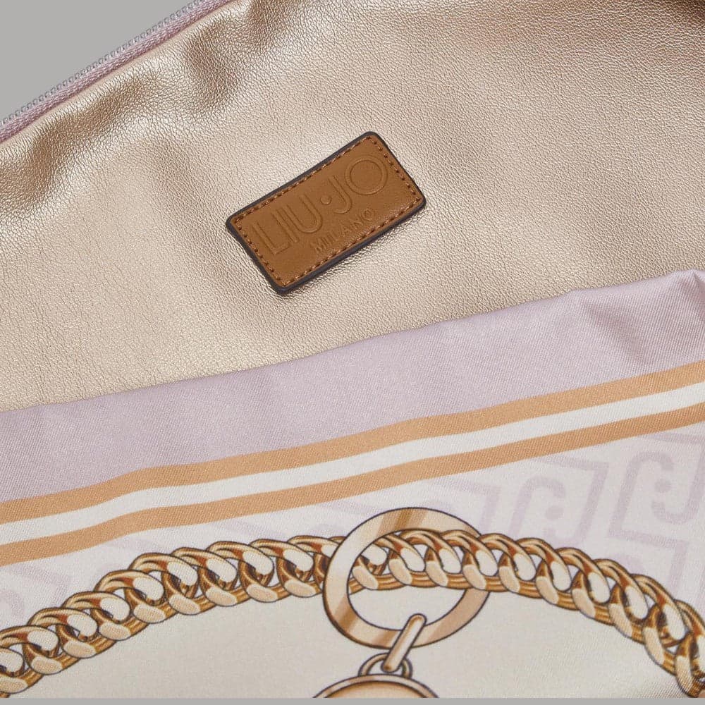 Liu Jo borsa foulard hobo media in raso con charm regolabile - 12