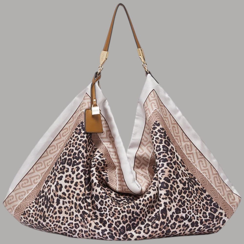 Liu Jo borsa foulard hobo media in raso con charm regolabile - 13