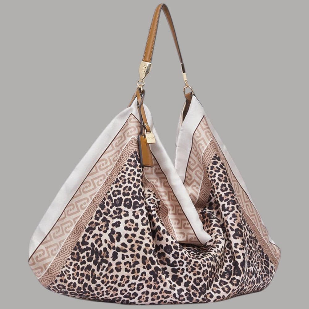 Liu Jo borsa foulard hobo media in raso con charm regolabile - 14