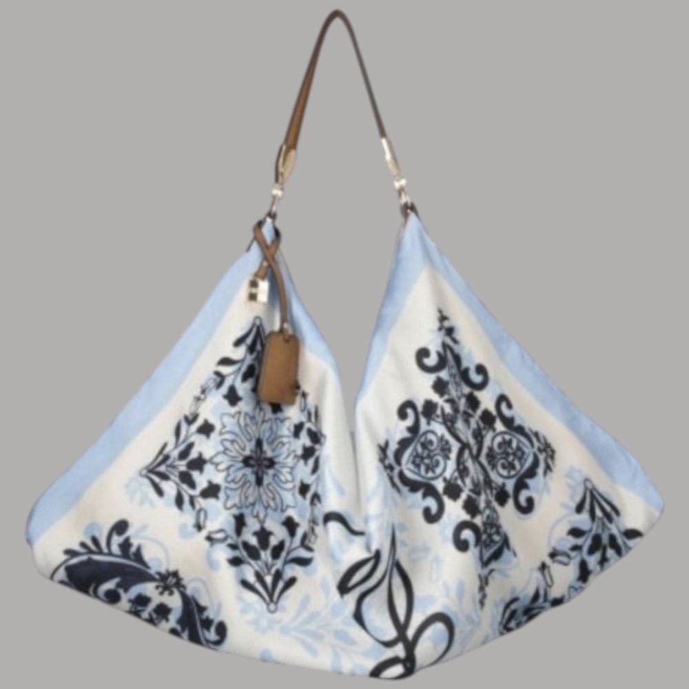 Liu Jo borsa foulard hobo media in raso con charm regolabile - 20
