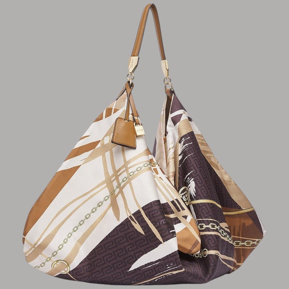 Liu Jo borsa foulard hobo media in raso con charm regolabile - 26