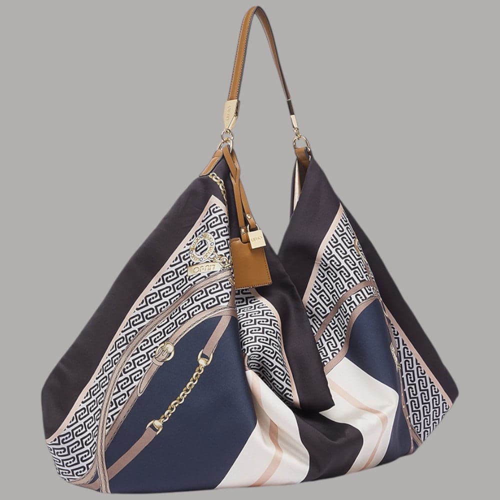 Liu Jo borsa foulard hobo media in raso con charm regolabile - 33