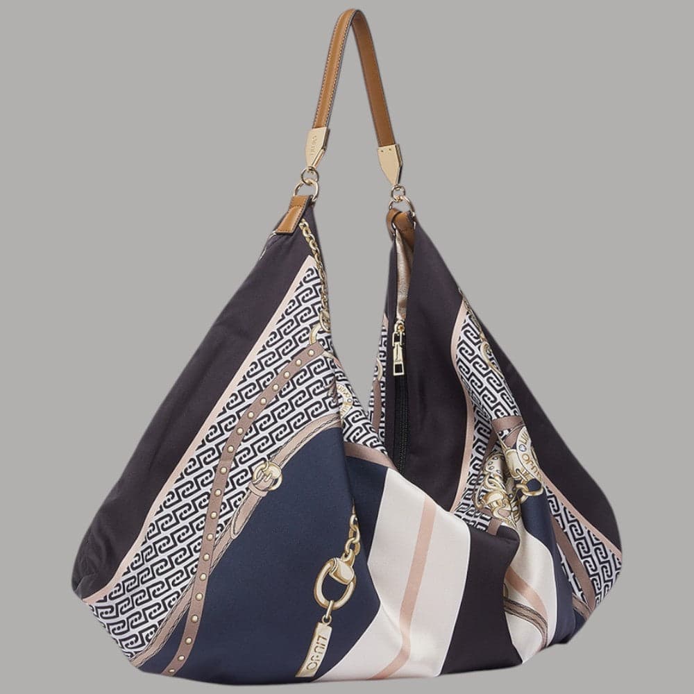Liu Jo borsa foulard hobo media in raso con charm regolabile - 34