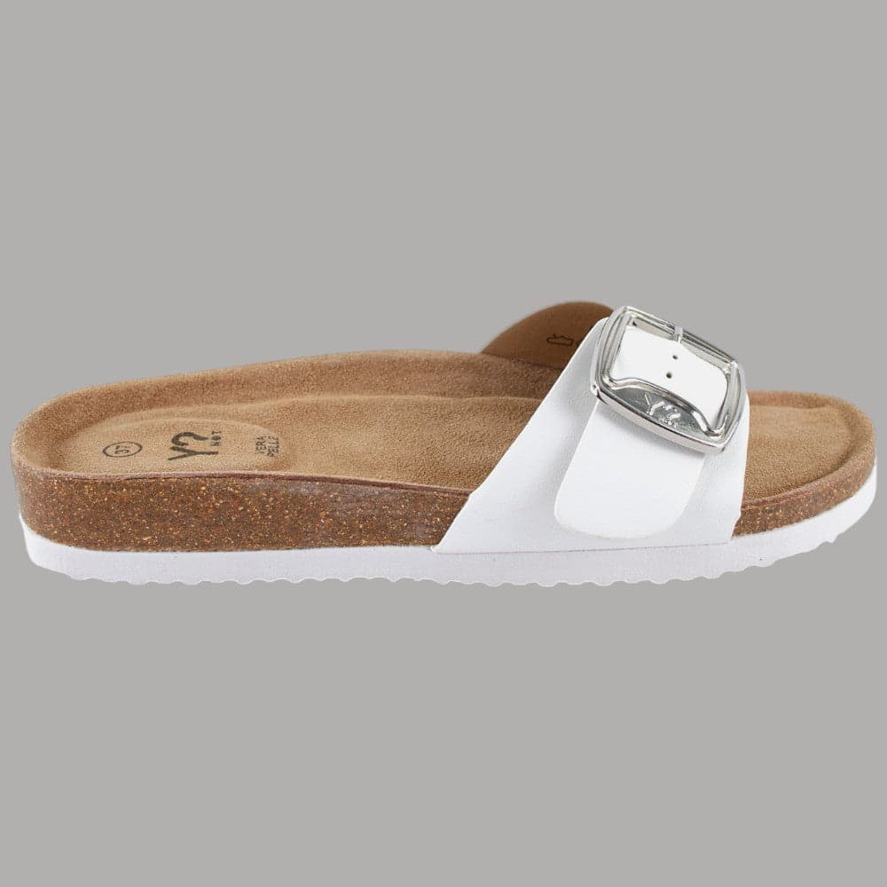 YNot Ciabatta Donna Ely con Fibbia Regolabile Plantare Pelle Suola Leggera - 3