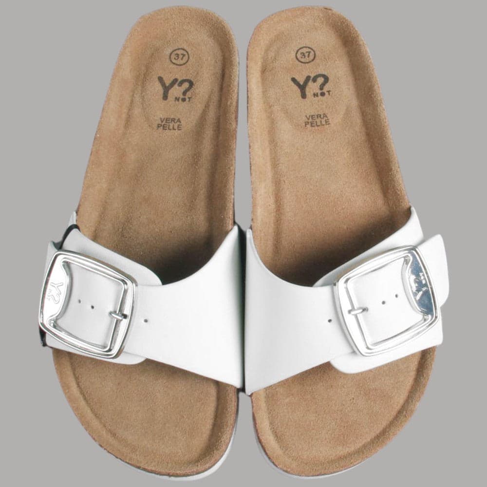 YNot Ciabatta Donna Ely con Fibbia Regolabile Plantare Pelle Suola Leggera - 5
