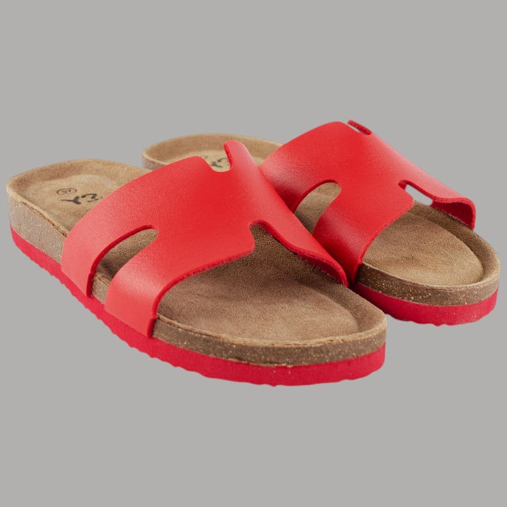 YNot Ciabatta Donna Susan Punta Aperta Plantare Anatomico Vera Pelle Coral - 6
