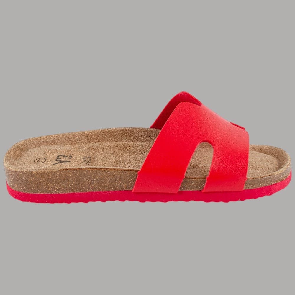 YNot Ciabatta Donna Susan Punta Aperta Plantare Anatomico Vera Pelle Coral - 3