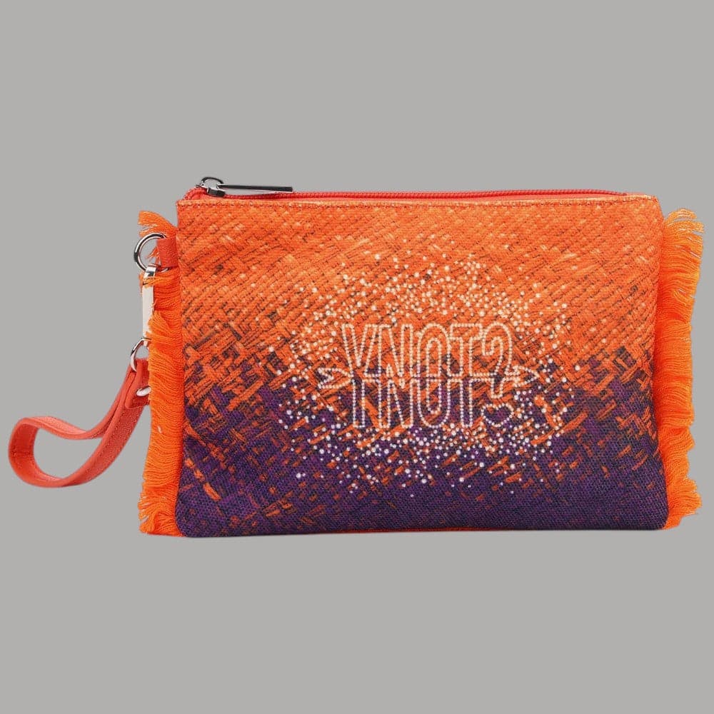 YNot Pochette Macao XS in Nylon effetto intrecciato con zip e laccio - 10